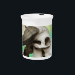 Buffalo Skull on a Watercolor Background Pitcher<br><div class="desc">African Buffalo on a watercolor background.</div>