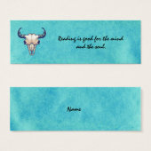 Buffalo Skull Turquoise Blue (Front & Back)