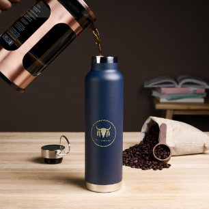 Buffalo Skull Water Bottle