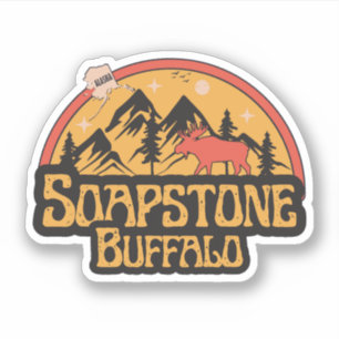 Buffalo Soapstone, Alaska Sticker