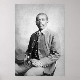 Buffalo Soldier In Uniform - Circa 1884 Poster