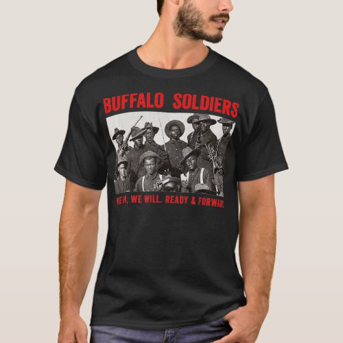 Buffalo Soldiers 9th and 10th Cavalry African Amer T_Shirt