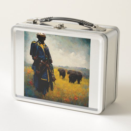 Buffalo Soldiers Exterior I  II   Metal Lunch Box