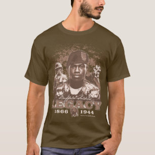 Buffalo Soldiers Legacy on Men's Brown T-Shirt