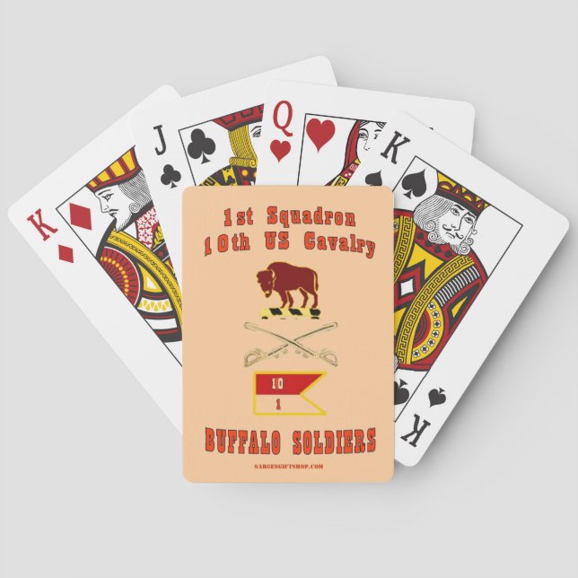 BUFFALO SOLDIERS POKER CARDS (Back)