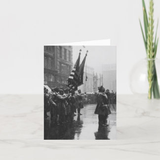 "Buffalo" Soldiers Returning Colors - 1919 Card