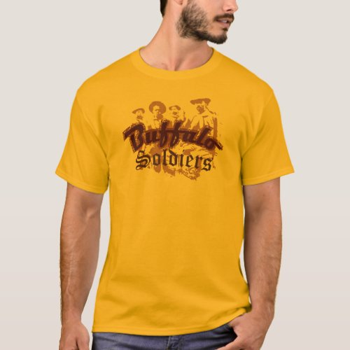 Buffalo Soldiers Tshirt Design Sepia Tones