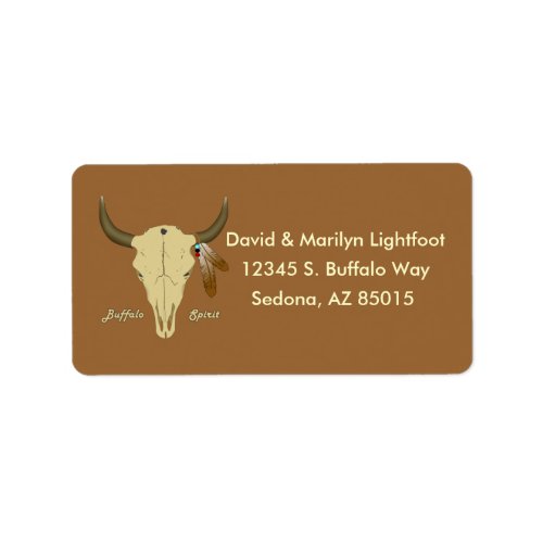 Buffalo Spirit Address Label