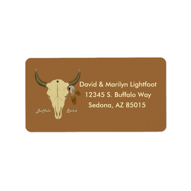 Buffalo Spirit Address Label (Front)