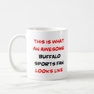 buffalo sports fan, awesome coffee mug