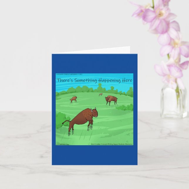 Buffalo Springfield For What Its Worth Funny Comic Card (Orchid)