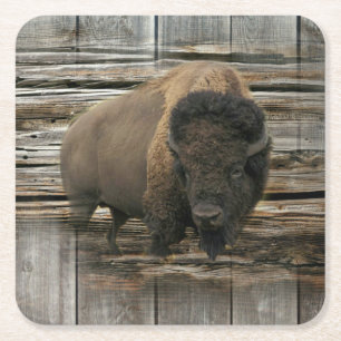 Buffalo Square Paper Coaster