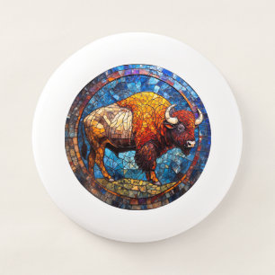 Buffalo Stained Glass Artwork Wham-O Frisbee