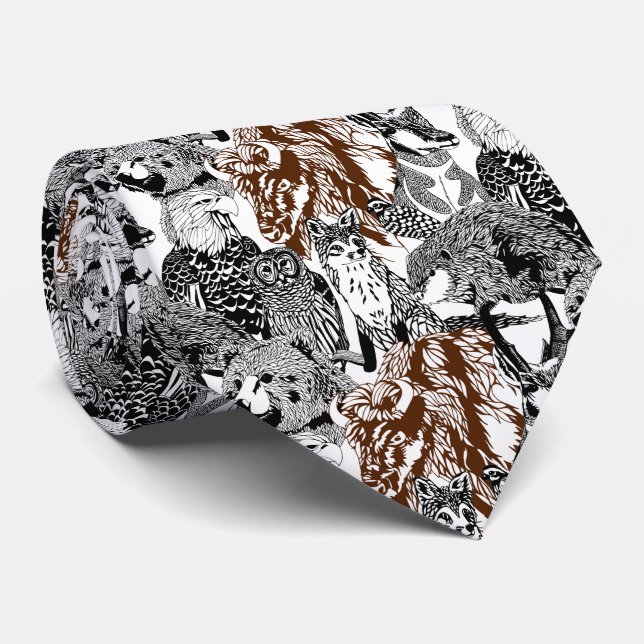 Buffalo Stand-out Tie (Rolled)