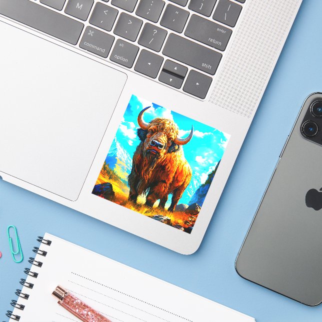 Buffalo Sticker (Laptop w/ iPhone)
