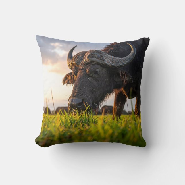 buffalo throw pillow (Front)