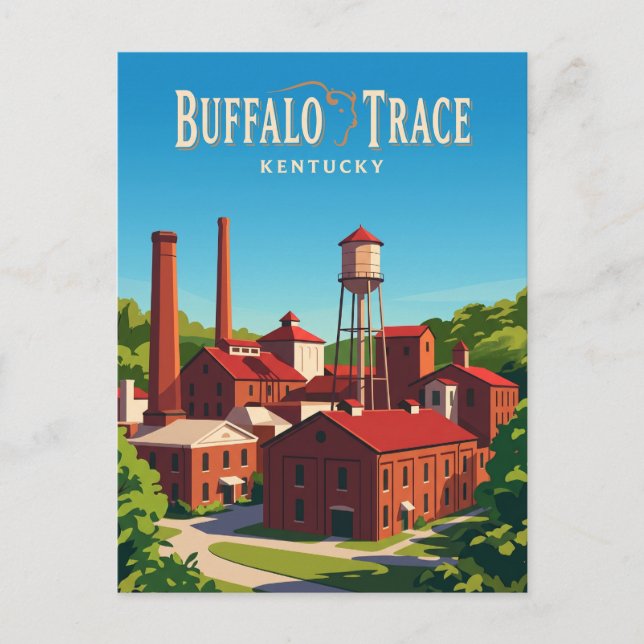 Buffalo Trace Distillery USA Postcard (Front)