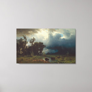 Buffalo Trail: The Impending Storm Canvas Print