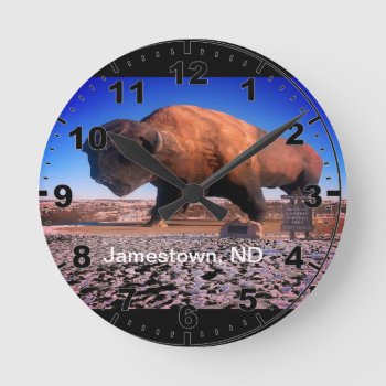 Buffalo Wall Clock by JeanPittenger_7777 at Zazzle