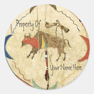 Buffalo Warrior Shield Book Plate