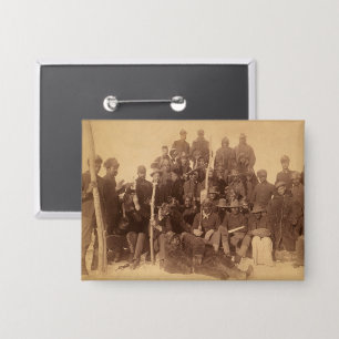 Buffalo Warriors: American Black Fighting Cavalry Button