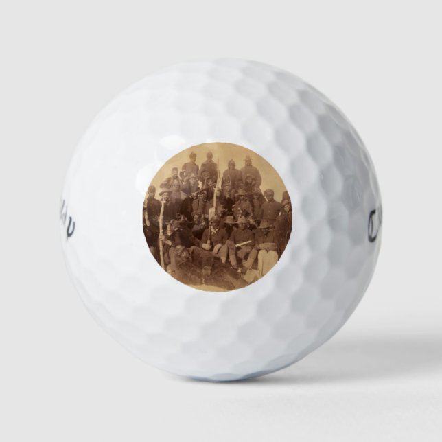 Buffalo Warriors: American Black Fighting Cavalry Golf Balls (Front)