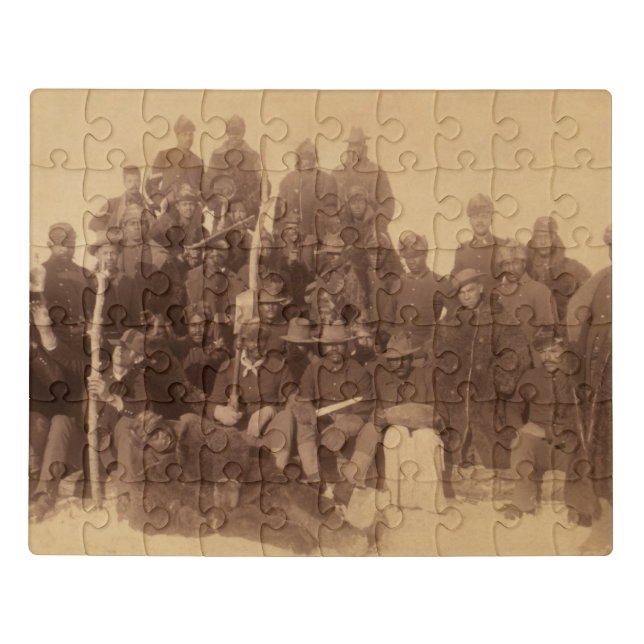 Buffalo Warriors: American Black Fighting Cavalry Jigsaw Puzzle (Puzzle Horizontal)