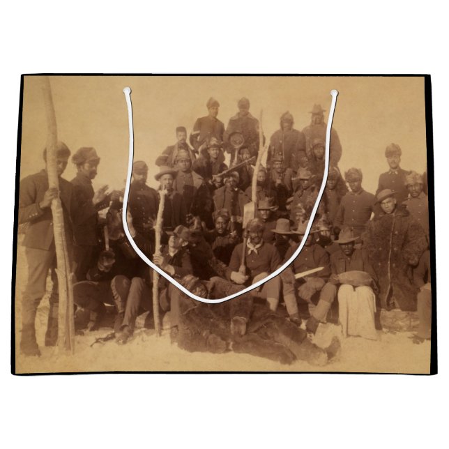 Buffalo Warriors: American Black Fighting Cavalry Large Gift Bag (Front)