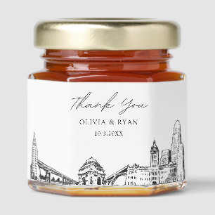 Buffalo Wedding Favor Thank You Honey Favors Honey Jar Favors