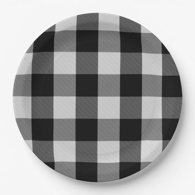 Buffalo White Paper Plates (Front)