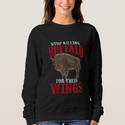 Buffalo Wing Christmas Gag   People Like Hot Food Sweatshirt