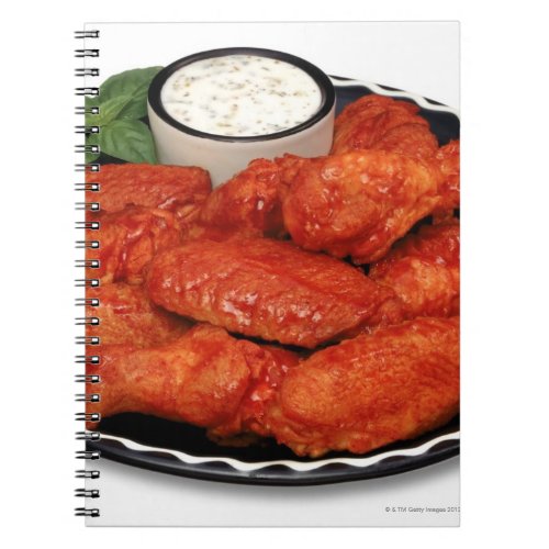 Buffalo wings with blue cheese notebook