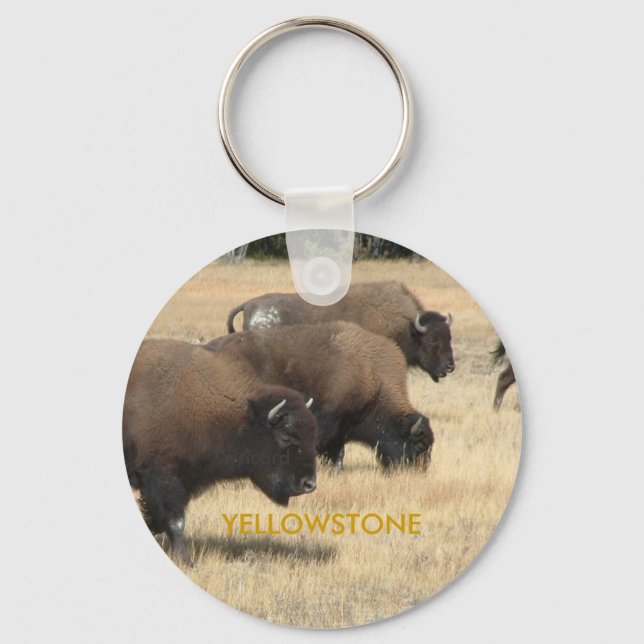 Buffalo Yellowstone Keychain (Front)