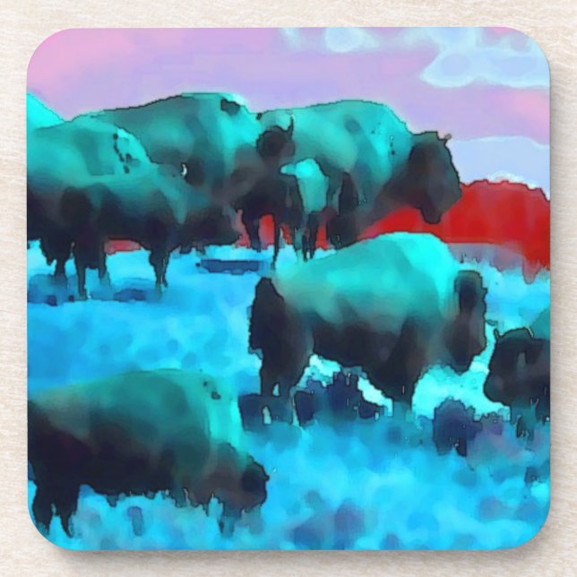 Buffaloes Beverage Coaster (Front)