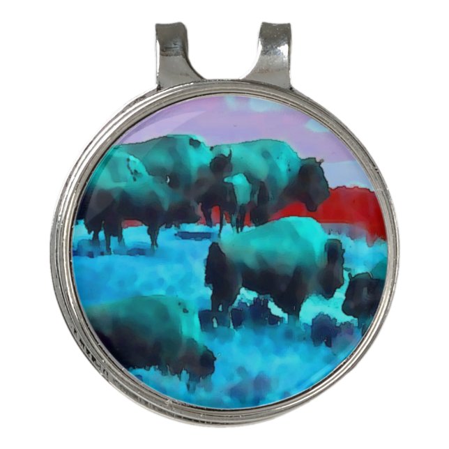 Buffaloes Golf Hat Clip (Front)