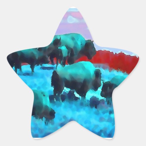 Buffaloes Star Sticker