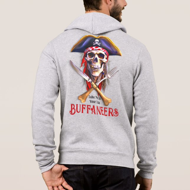 Buffaneers Pirate Skull "Take Me to Your Lido" Hoodie (Back)