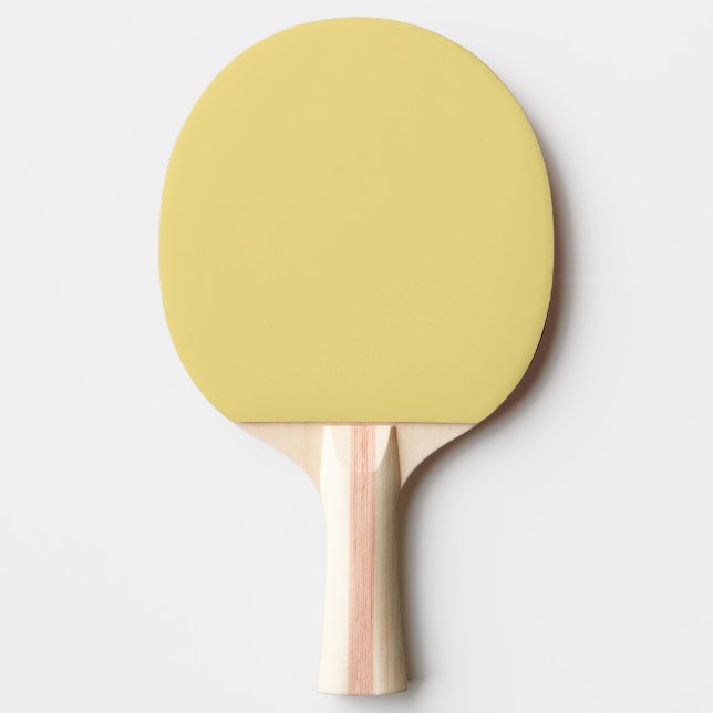 Buffed Leather Traditional Single Color Ping Pong Paddle (Front)