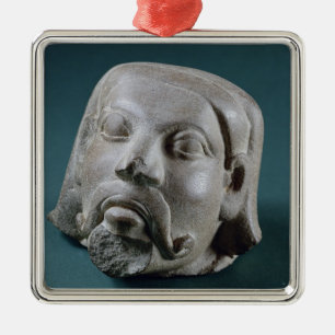 Buffed sandstone head of a foreigner, Sarnath, 3rd Metal Ornament