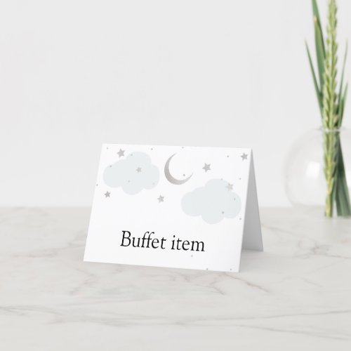 Buffet Item Card Over the Moon