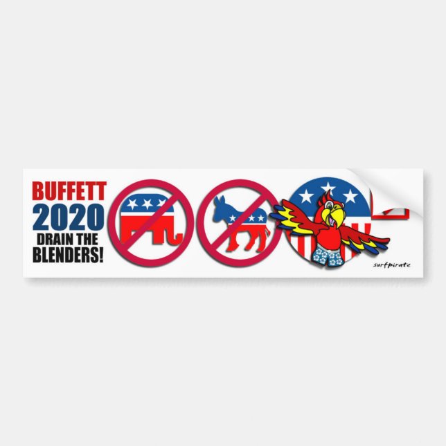 Buffett 2020 the PHin Power Party Bumper Sticker (Front)