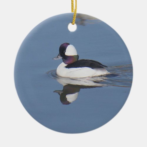 Bufflehead Duck Drake Ceramic Ornament