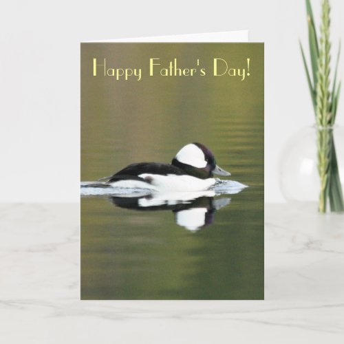 Bufflehead Duck Fathers Day Card