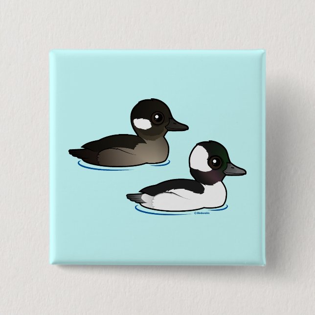 Bufflehead Pair Button (Front)