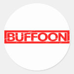 Buffoon Stamp Classic Round Sticker