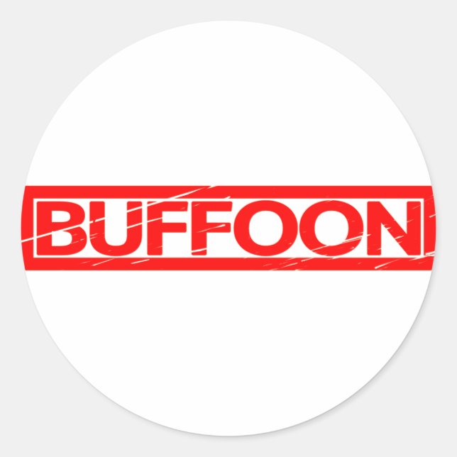 Buffoon Stamp Classic Round Sticker (Front)