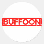 Buffoon Stamp Classic Round Sticker