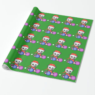 Buffy Santa and Christmas ornaments Wrapping Paper