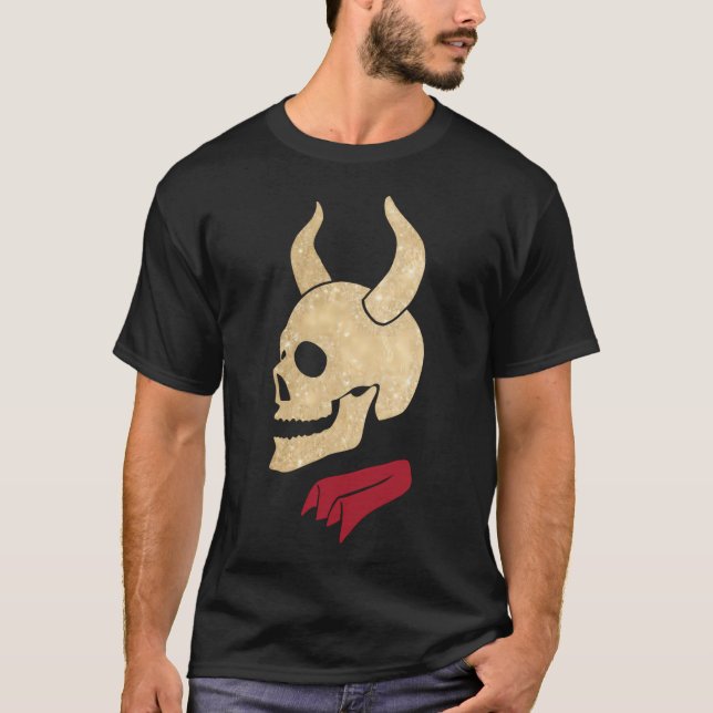 Buffy The Vampire Inspired Devil Skull T-Shirt (Front)