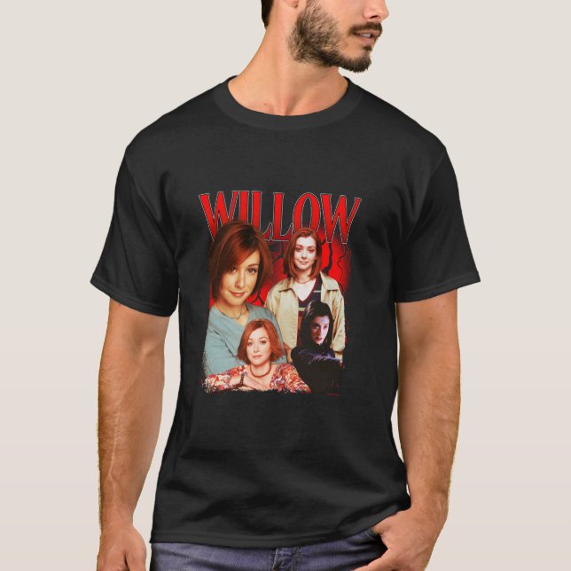 Buffy The Vampire Slayer Iconic Willow Collage 90s T-Shirt (Front)